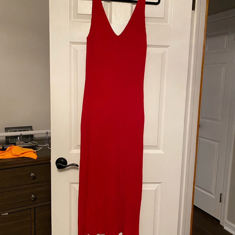 Zara Stretch Knit Tank Maxi Dress